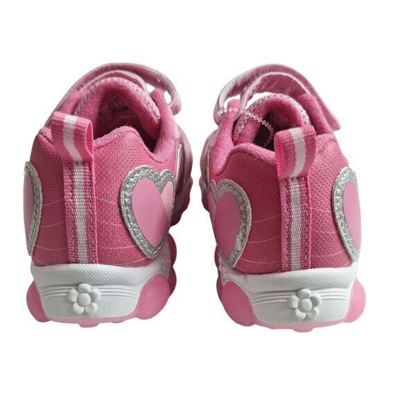 Minnie shoes for girls sneakers with LED light without laces Pink Size 7 (15 cms - Picture 6 of 14